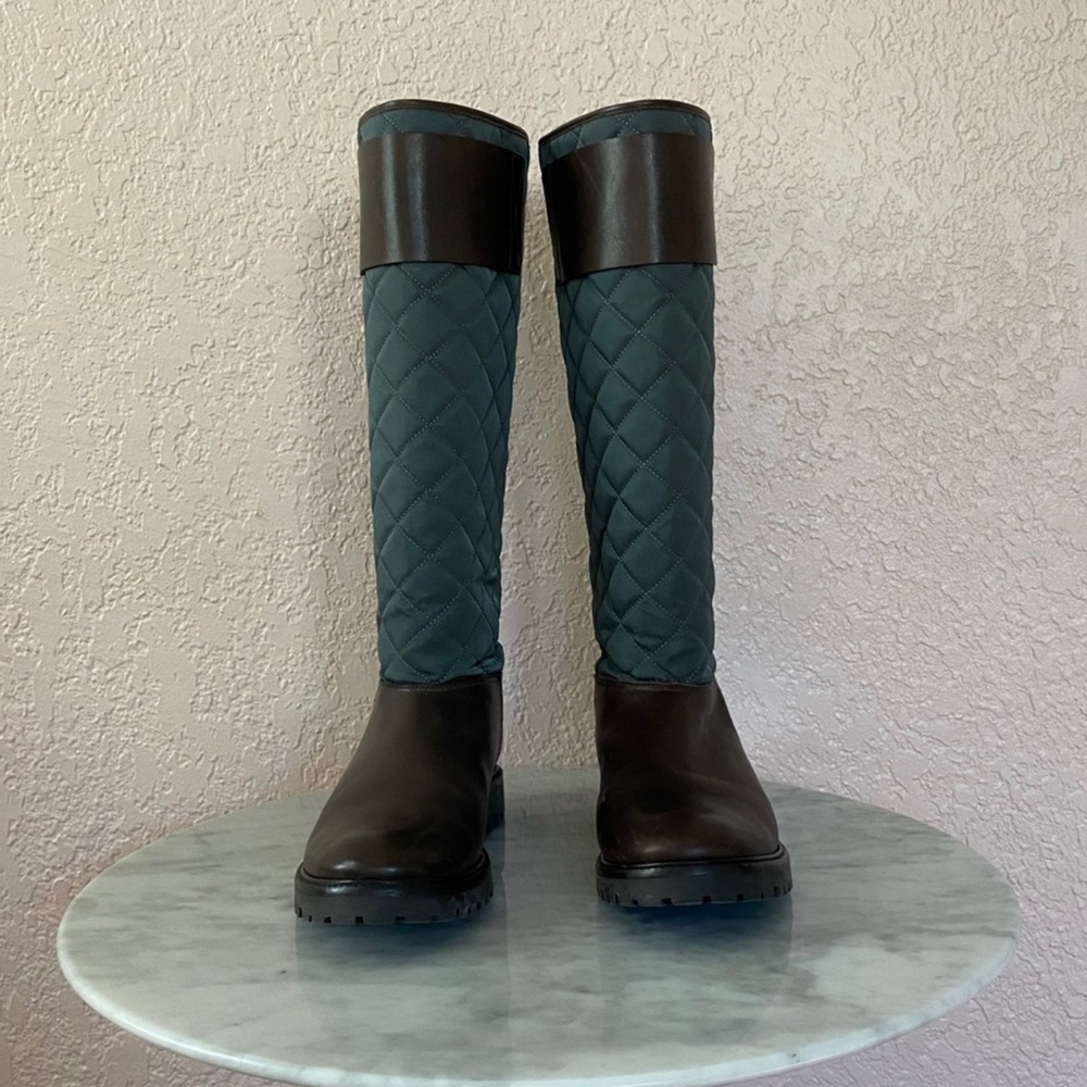 Tory Burch quilted leather boots